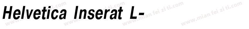 Helvetica Inserat L字体转换